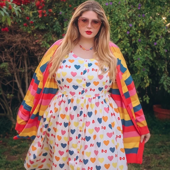 Modcloth Dresses & Skirts - Modcloth x Hello Kitty heart dress